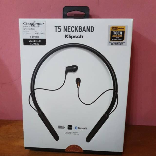 Klipsch T5 Neckband BT Earphones Black - Original