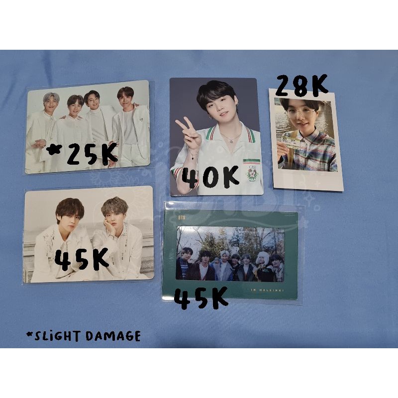 MINI PHOTOCARD MPC BTS V Taehyung Suga Photoframe Winter Package