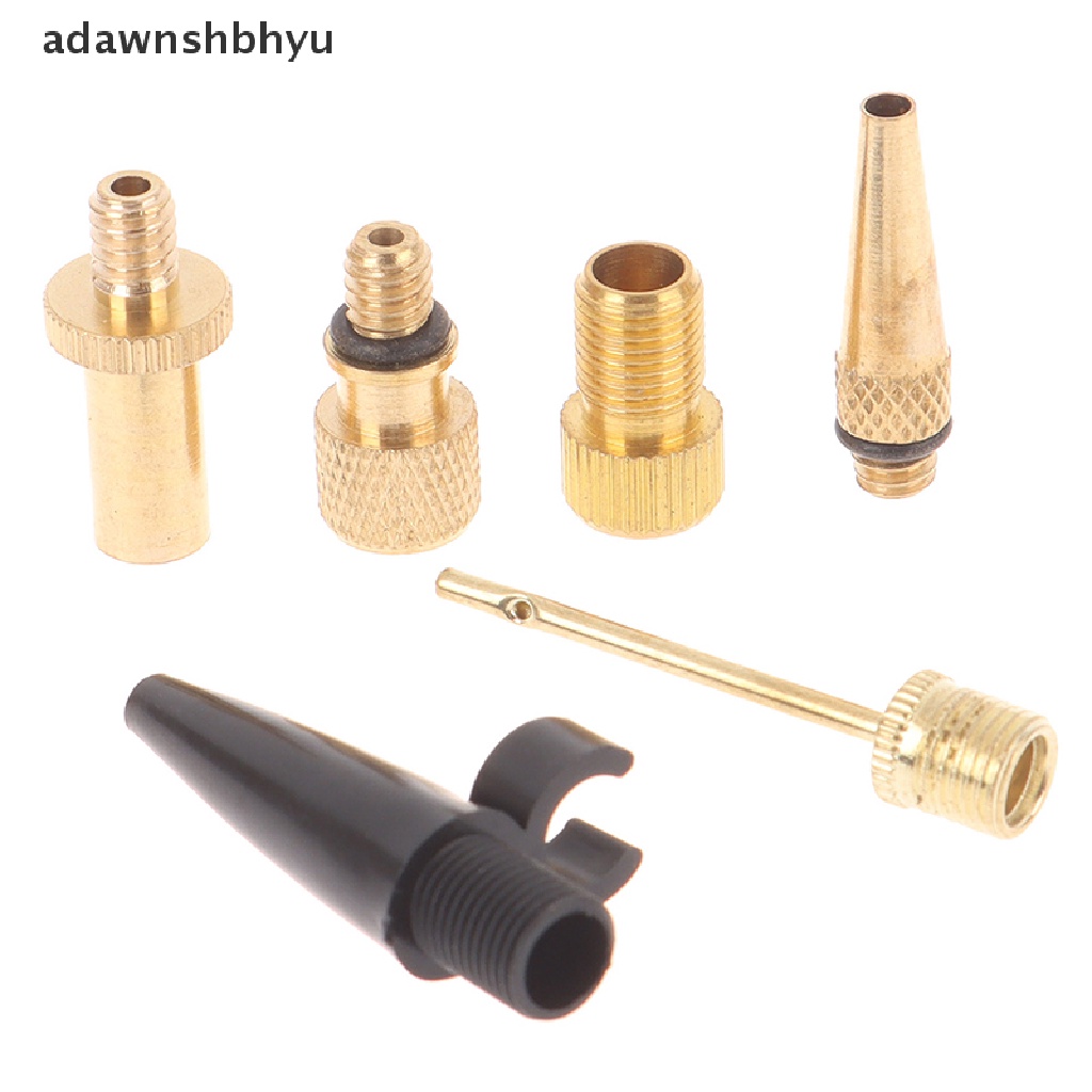 Kit Nozzle Pompa Inflator adawnshbhyu Presta Schrader Valve Adapter Adaptor Klep Sepeda