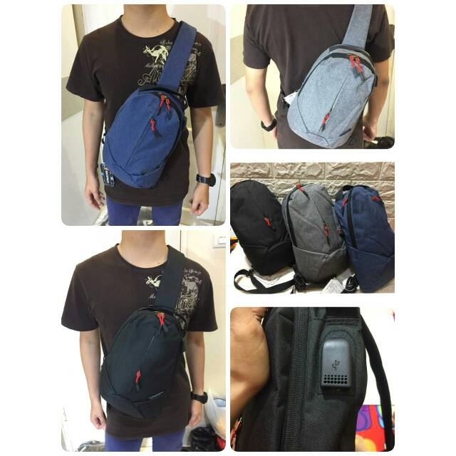 Tas cowo selempang anti maling 822