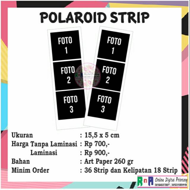 Cetak Polaroid Strip