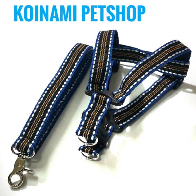 TALI PENUNTUN ANJING STRIP S EDOTH / harness badan / acc hewan / pet / dog small