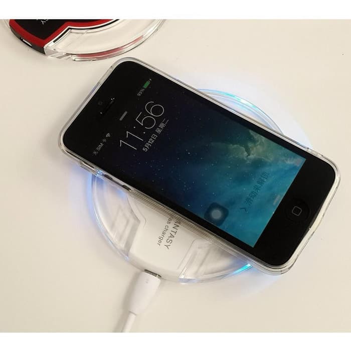 Qi Wireless Charger for Android / iOS PUTIH -NS37