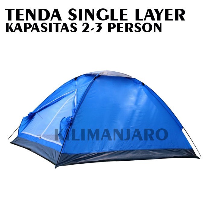 Tenda Single Layer Tenda Camping  Kapasitas 2-3 orang