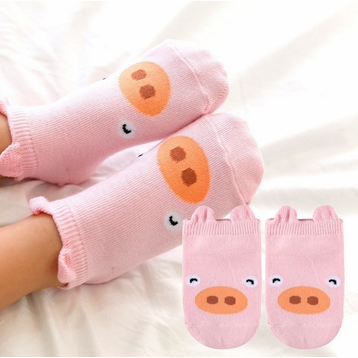 Kaos Kaki Bayi Anak Karakter Kaus Kaki Anti Selip Import Katun Lembut Aneka Motif Baby