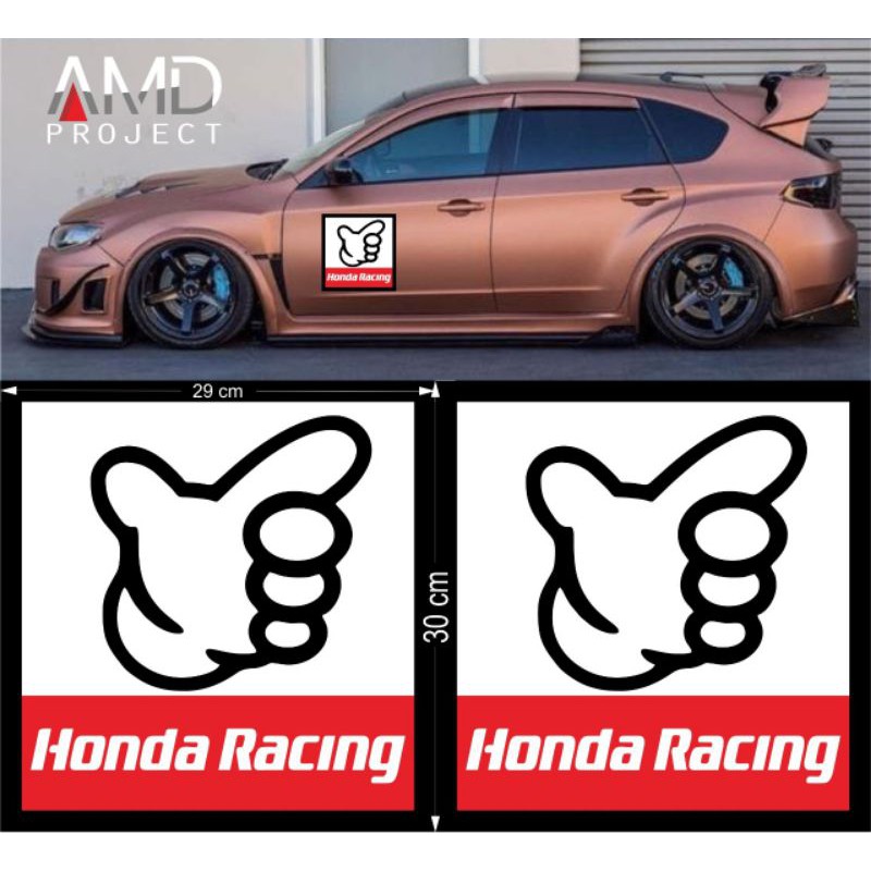 Stiker Body Mobil Stiker Honda Racing