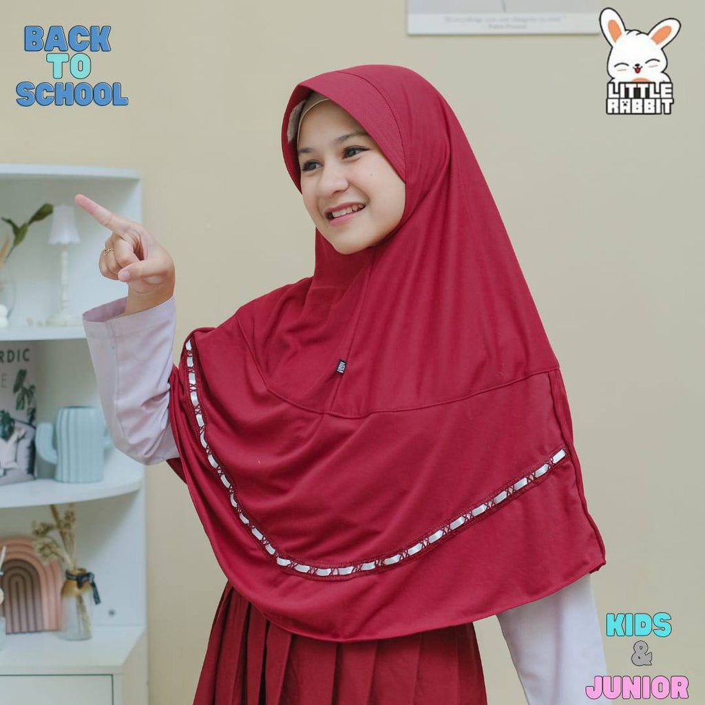 Kerudung sekolah Littlerabbit Back to school