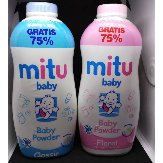 Mitu baby powder 200g  bedak bayi mitu 200g