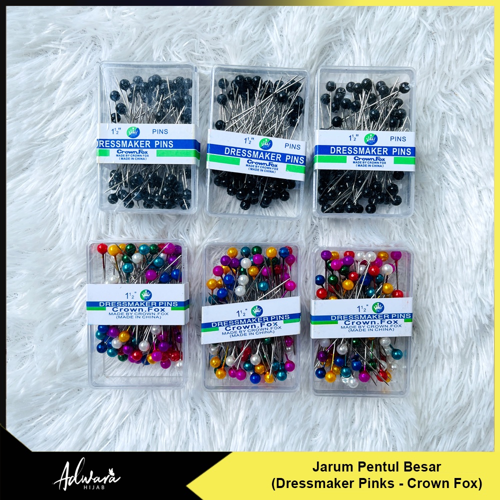 Jarum Pentul Besar / Dressmaker Pins Box Mika Anti Karat