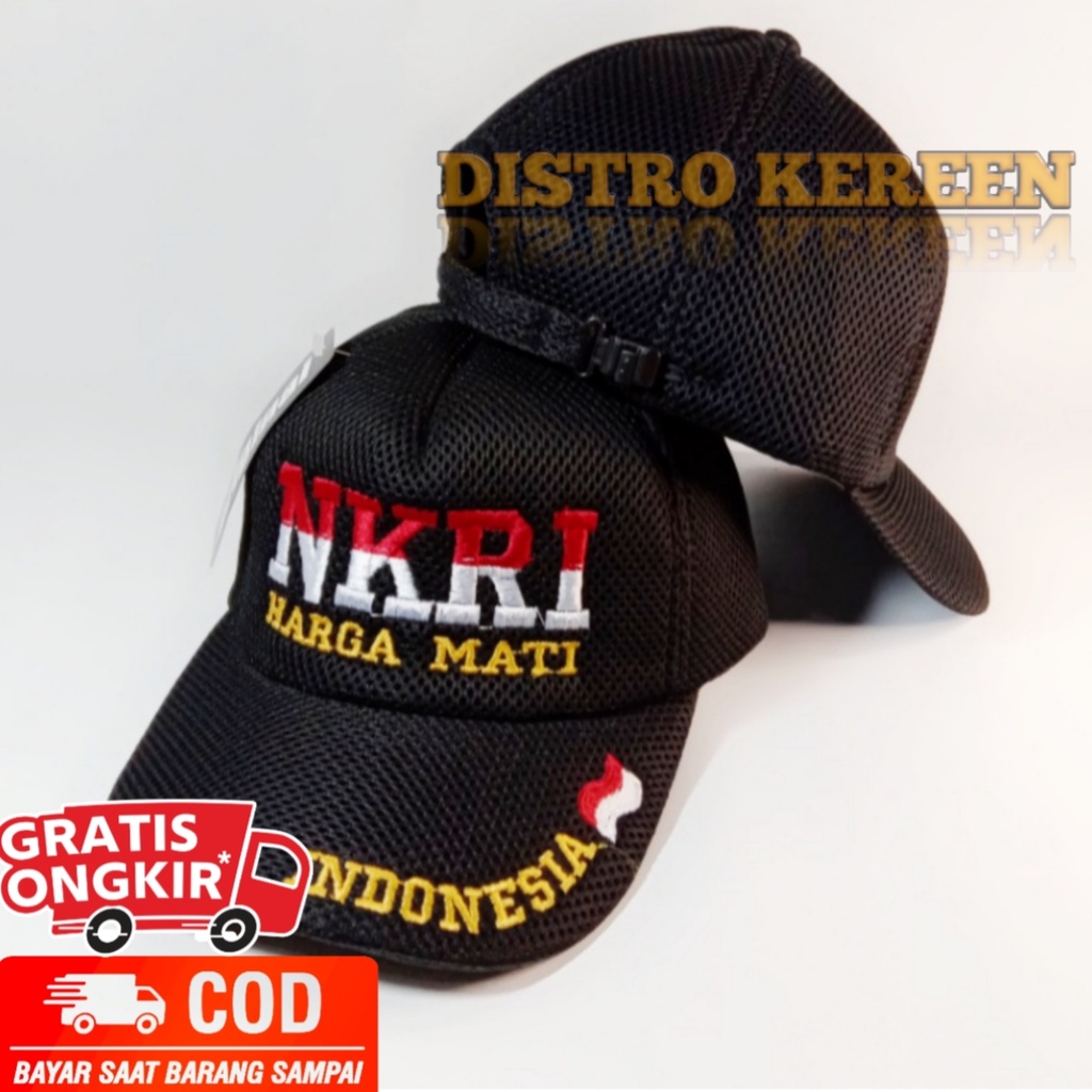 TOPI JARING BORDIR NKRI HARGA MATI TERBARU
