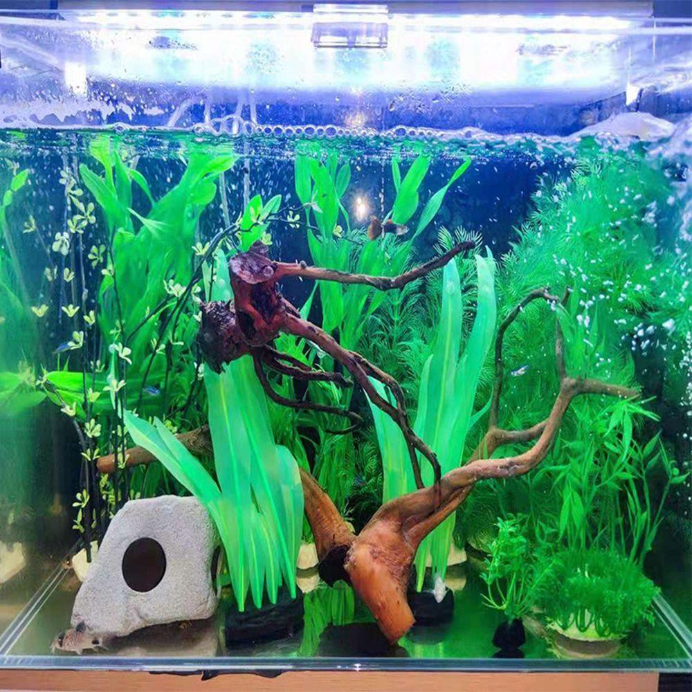 REBUY Rebuy Artificial Water Grass Landscape Silicone Fish Tank Decor UnderWater Tanaman Palsu Tanaman Buatan Dekorasi Aquarium