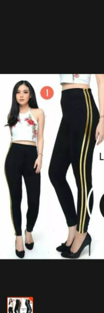 LEGGING IMPORT DOUBLE LIST LEGGING OLAHRAGA LIST SAMPING LEGGING YOGA