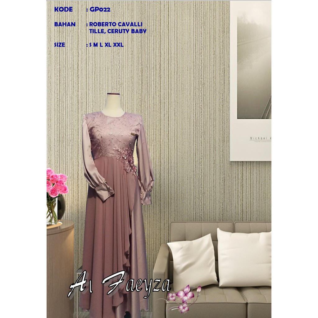 Gamis Pesta// Busana Muslim Al Faeyza GP022
