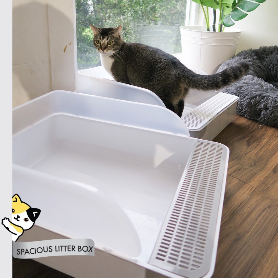 Arthacat Spacious Litter Box - Tempat Bak Toilet Pasir Kucing Besar