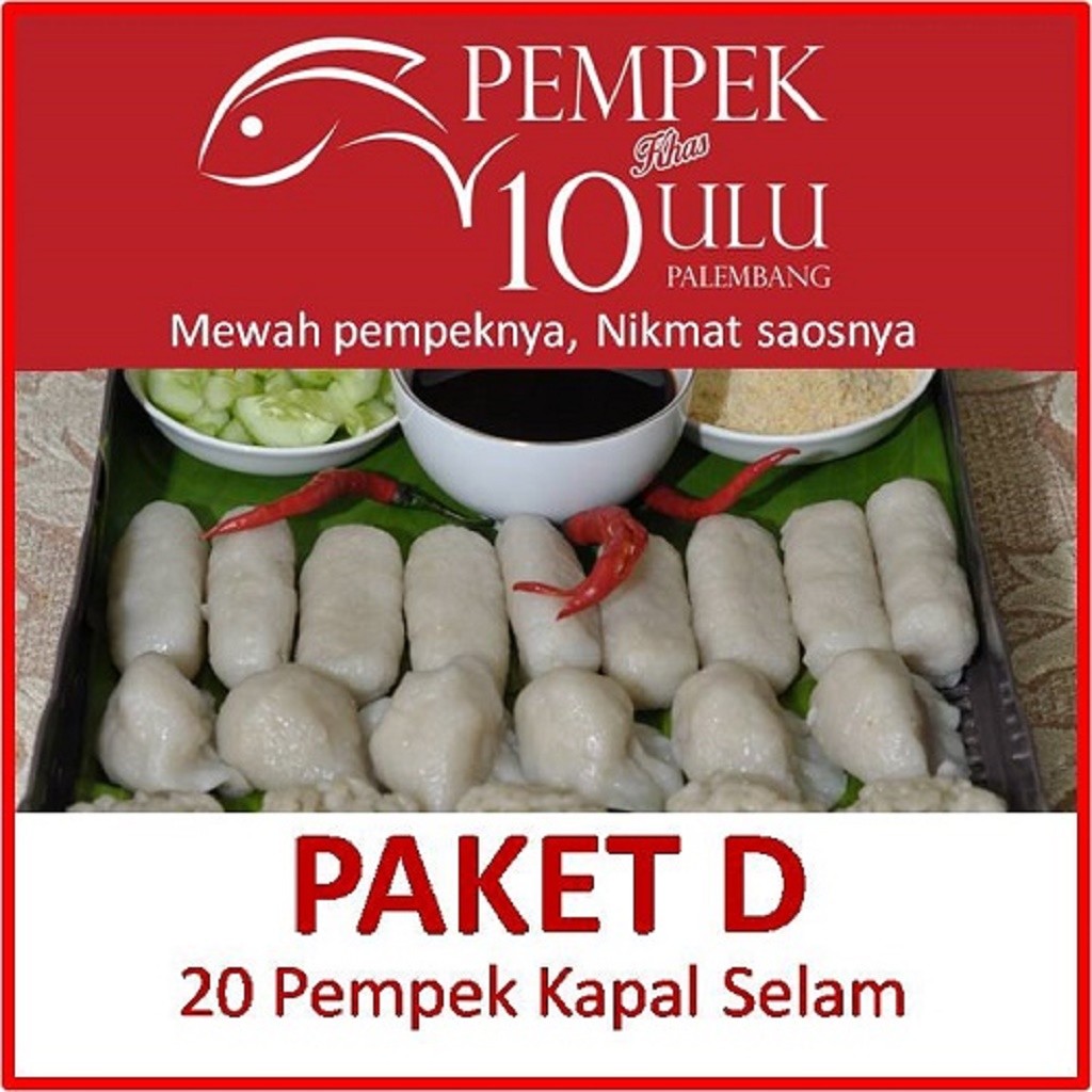 

Pempek 10 Ulu - Paket D - 20 Kapal Selam - P10U - Palembang