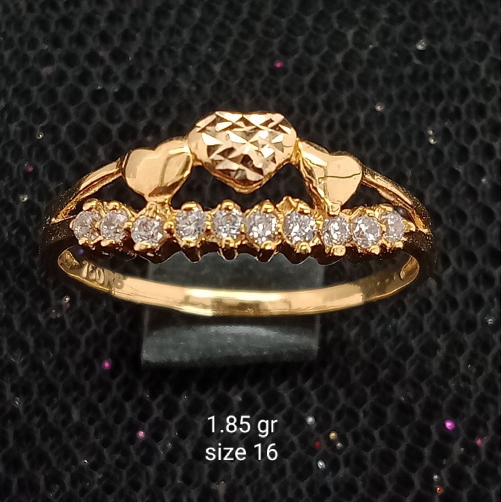 Cincin Emas 17K - 1.85 gr Kadar 750 - 1261