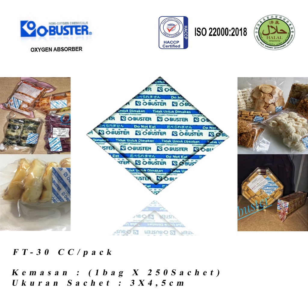 

Oxygen Absorber 30cc, Penyerap oksigen Pengawet makanan (FOOD GRADE)