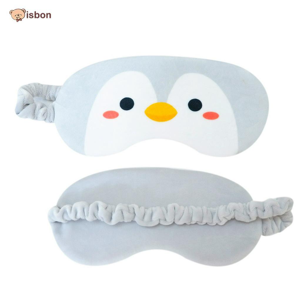 ISTANA BONEKA Bantal Leher Karakter Pinguin grey sweet dream dan Pig Piggy 2 in 1 Penutup Mata Eye Mask Nyaman Digunakan Mudah Dibawa untuk travelling