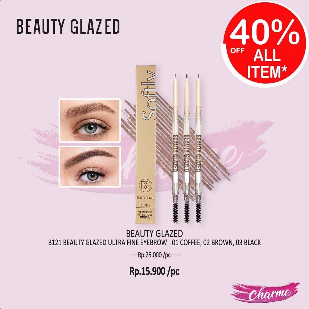 (READY &amp; ORI) Beauty Glazed Ultra Fine Eyebrow B121 B 121