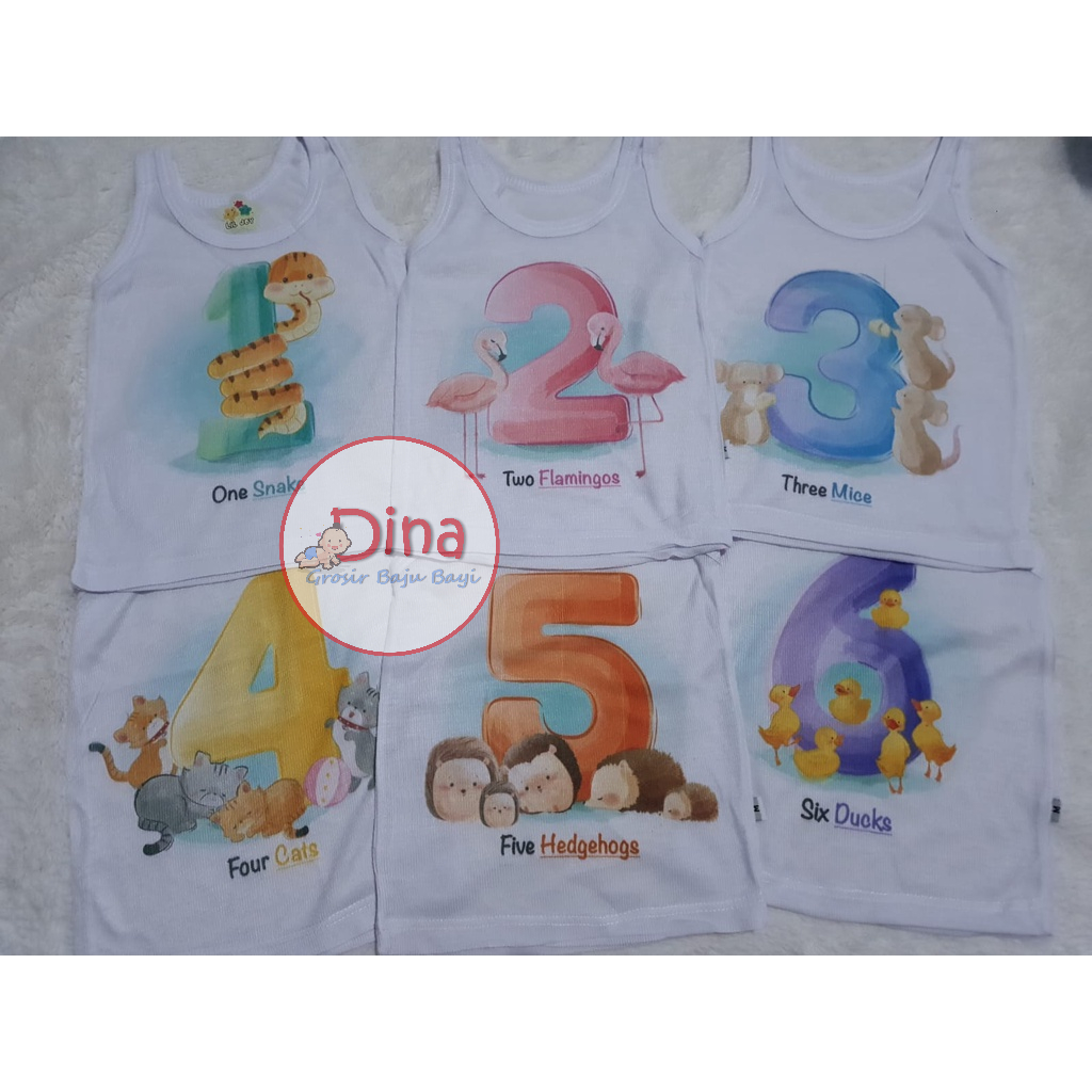 singlet bayi 0-3 bulan JESS MOTIF size S