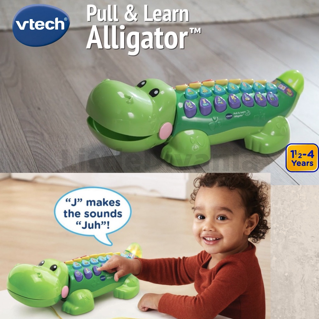 VTECH ALPHA-GATOR - Mainan Edukatif Anak Alphabet Bersuara Model Alligator Lucu