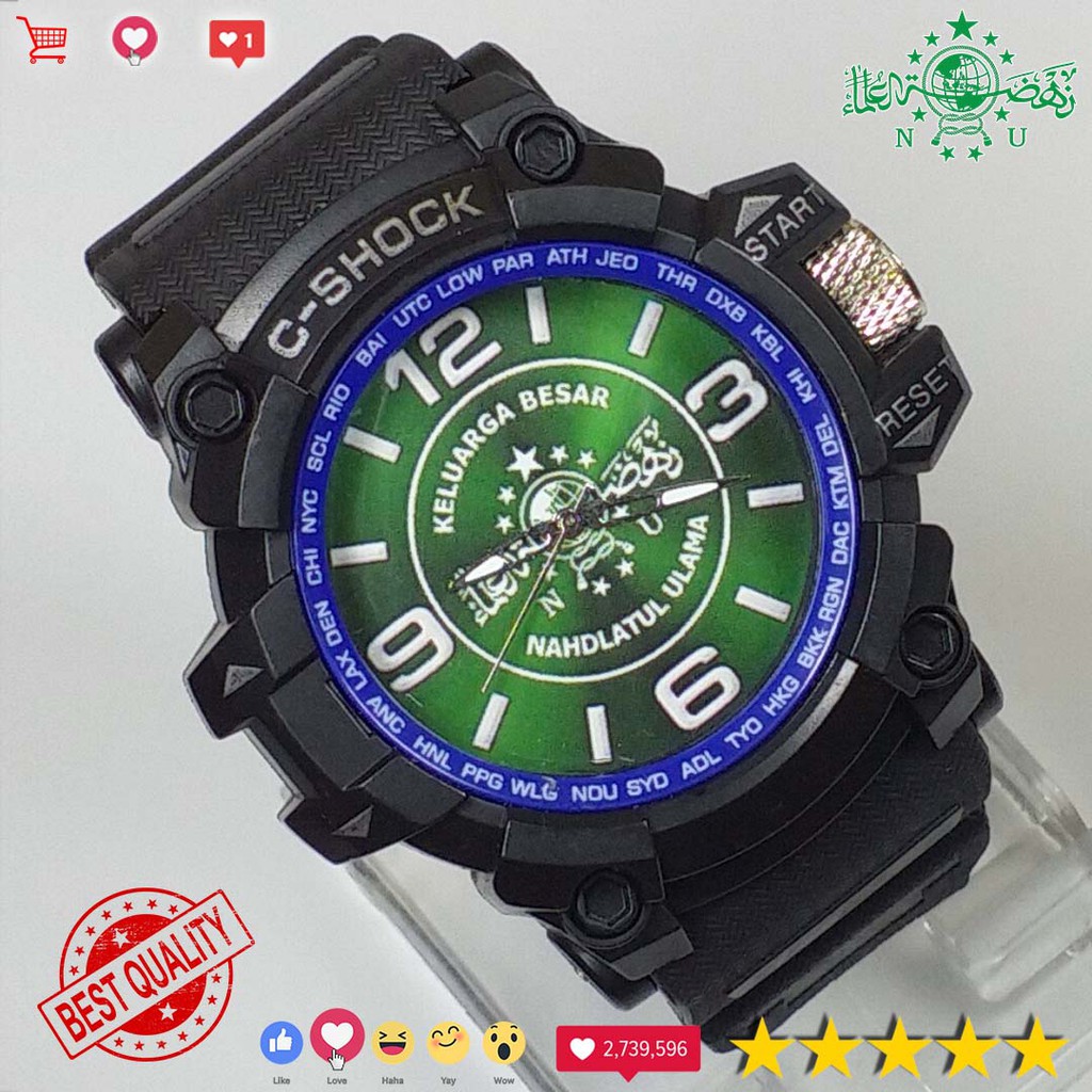 (LIMITED EDITION) JAM TANGAN NAHDLATUL ULAMA {LIST BIRU}