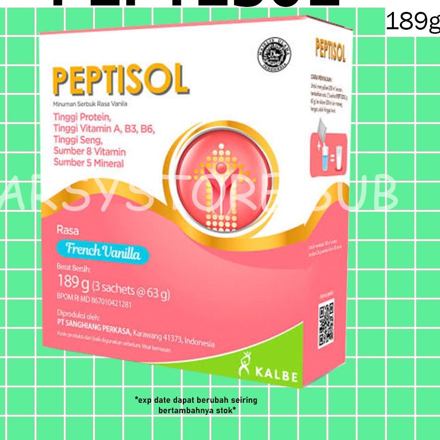 

Terbaru! PEPTISOL 189g Kemasan Baru ,.