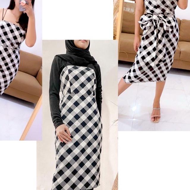 ✯ WHBM Gingham Sheath Dress with Removable Belt ( harga web 2.5jt ) dress cantik original branded ►