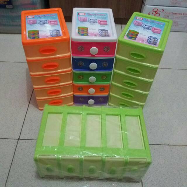 Laci Susun 5 Shinpo 5 Warna / Laci 5 Susun / Mini Container Shinpo