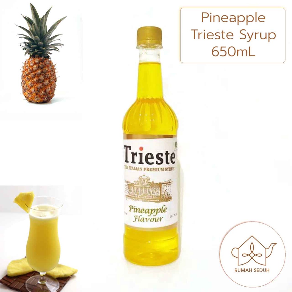 

650mL Trieste Pineapple Syrup - Sirop Buah Nanas - Sirup Tropikal Pine Apple