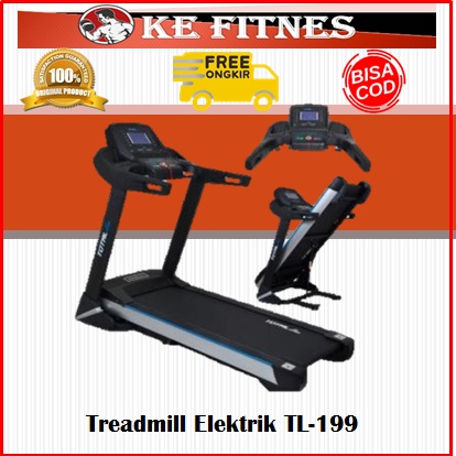 Mesin Lari Alat Olahraga Lari di Rumah Treadmill Elektrik TL199 TL-199 Total Fitness