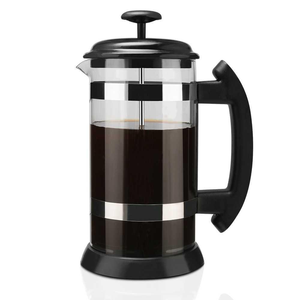 Grab Medan French Press Coffee Maker Pot 1 Liter 1000 ml T35068 Hitam