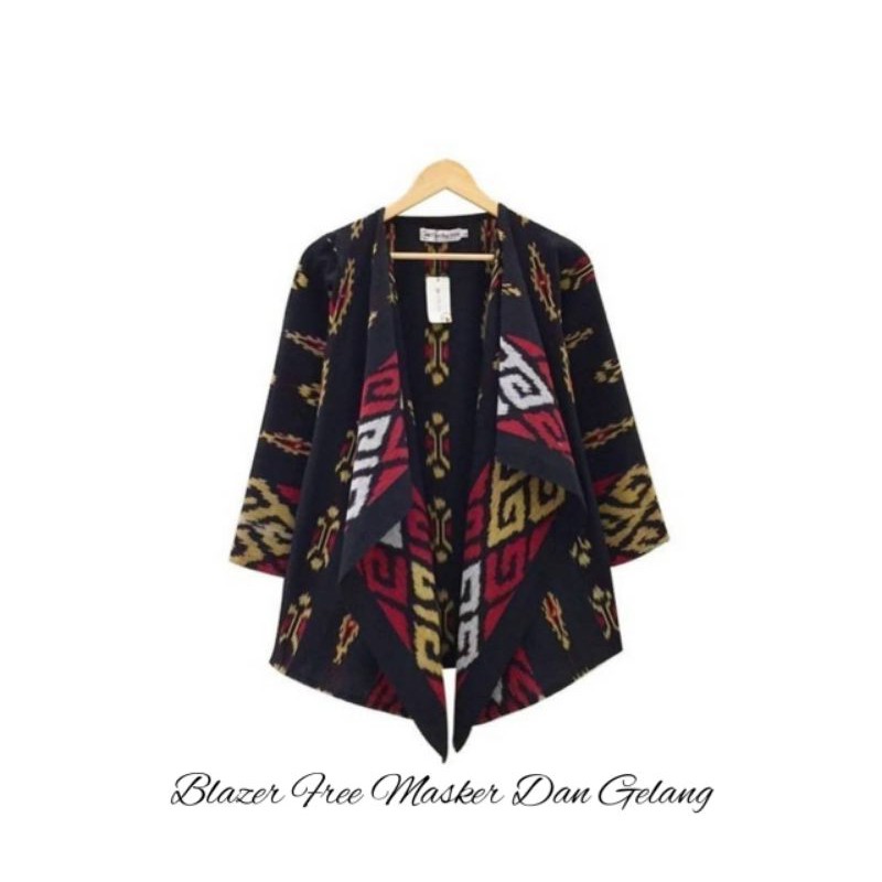 BAJU TENUN BLAZER TENUN ATASAN TENUN ALAIK TENUN IKAT 04