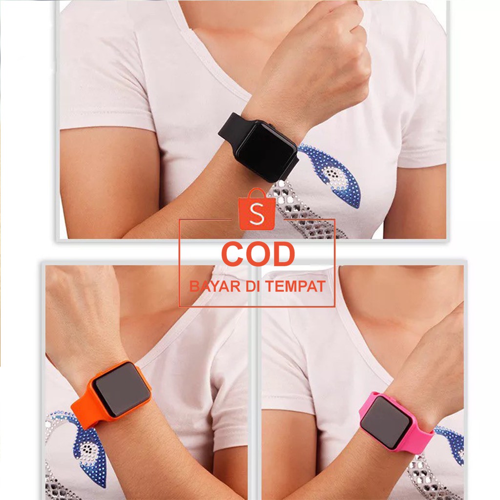 ✅COD Jam Tangan Digital Led Watch Aksesoris Fashion Wanita Pria Cewek Cowok Anti Air Murah Couple Original