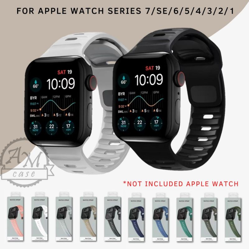 ( TANPA JAM ) NEW 2022 LONG OVAL | TALI STRAP WATCH - SERI 8 1 2 3 4 5 6 7 SE | SIZE 38mm 40mm 41mm 42mm 44mm 45mm 49mm | Tali strap sport band apple watch iwatch smartwatch