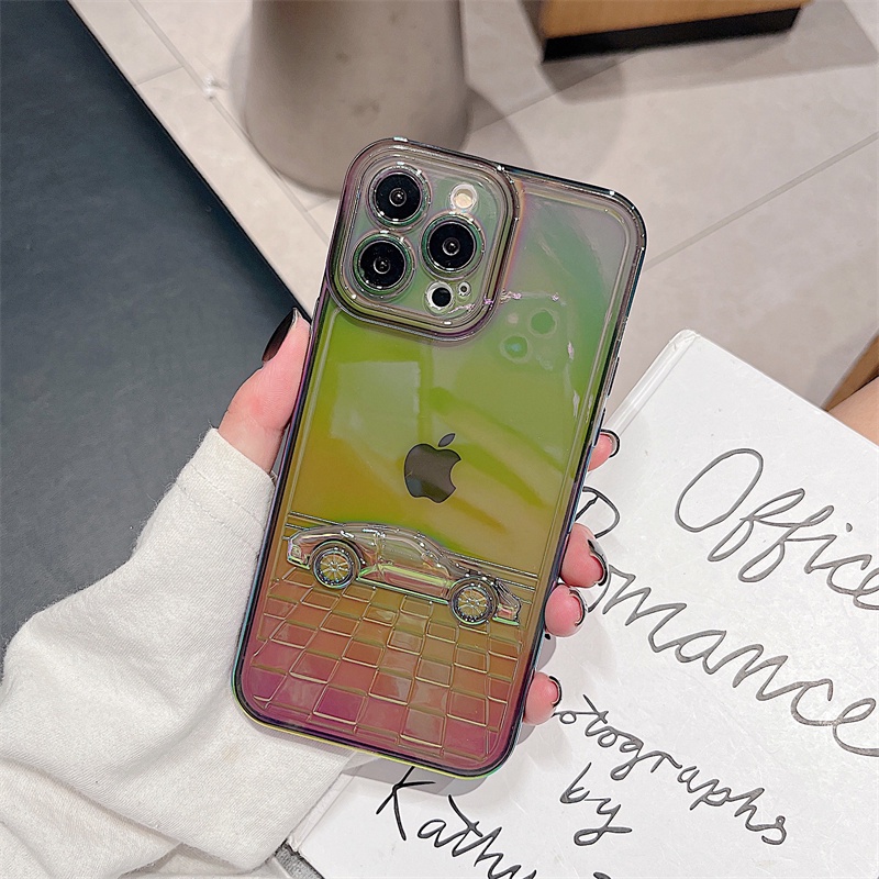 Soft Case Warna Laser Polos Untuk Iphone 11 12 13 Pro Max Xr X Xs Max Se 2020 7 8 Plus