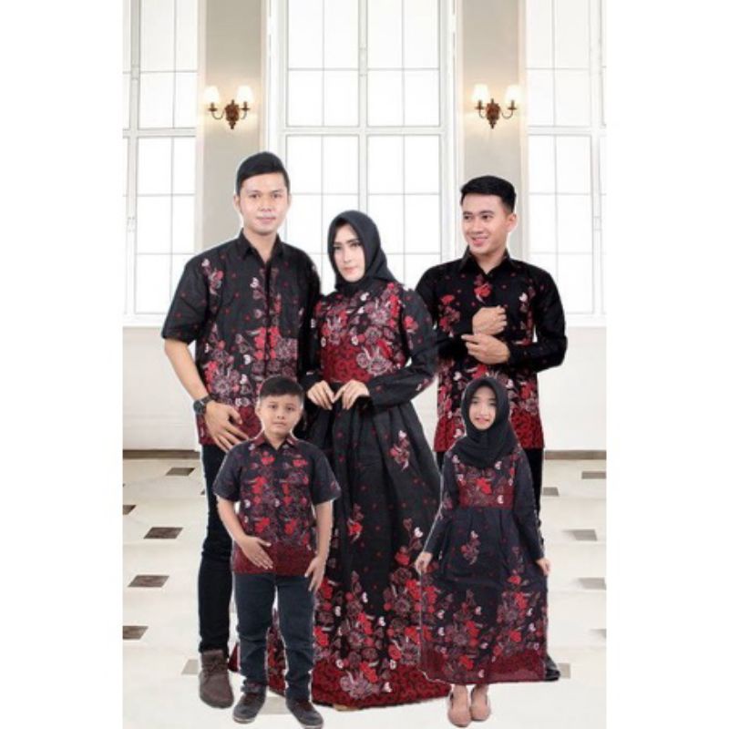 [BISA COD] BAJU BATIK COUPLE KELURGA - SARIMBIT IBU AYAH DAN ANAK