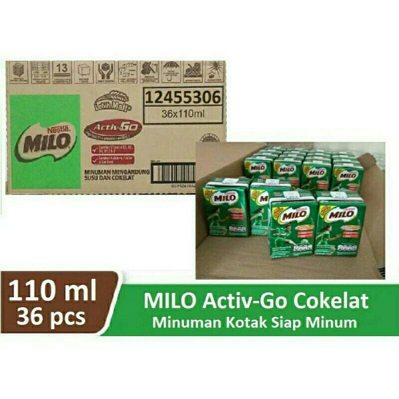 

Susu Milo Kotak Coklat Active Go UHT (1 dus isi 36 pcs)