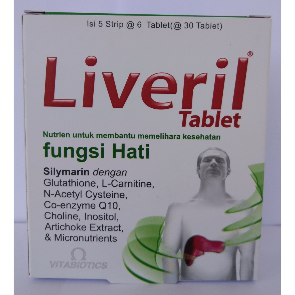 Liveril Tablet Nutrisi Kesehatan Fungsi Hati Untuk Sakit Liver Shopee Indonesia
