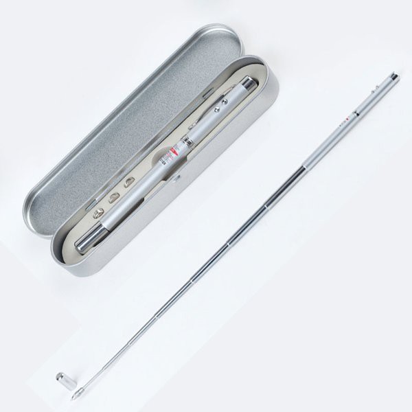 

Baru Pena Premium 5 in 1 Laser Pointer - Silver Termurah
