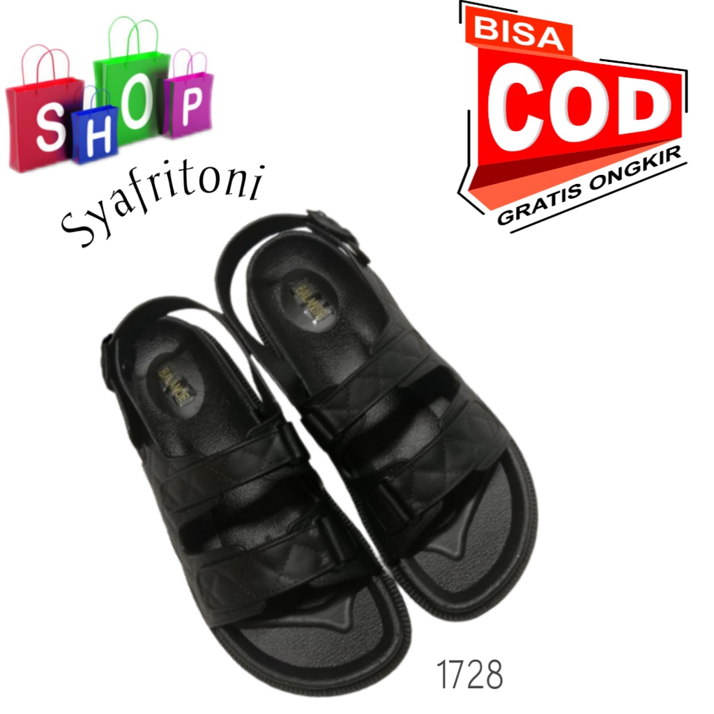 Sandal Jelly Wanita Tali Gladiator Terbaru Balance 1728-1978 / Sandal Gunung Import Korea Murah
