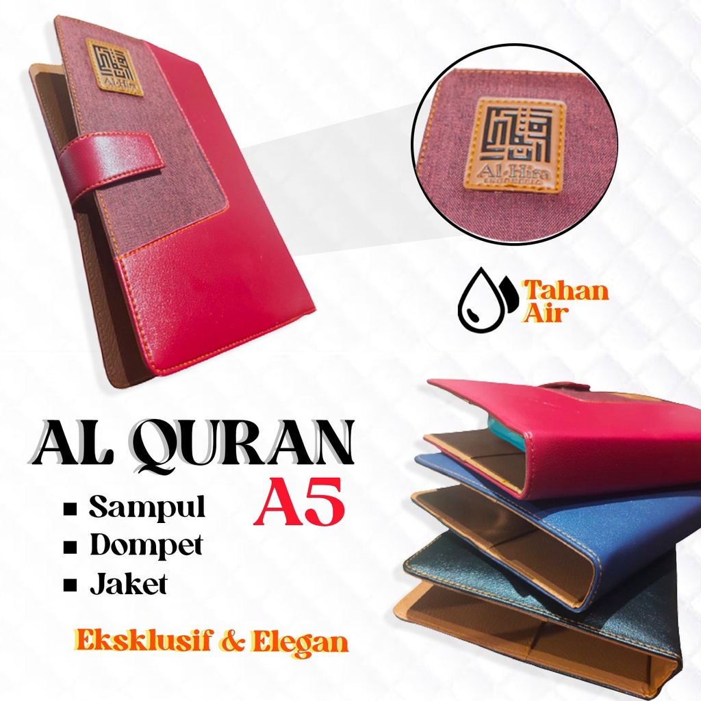 Dompet Cover Sampul Jaket Alquran Agenda A5