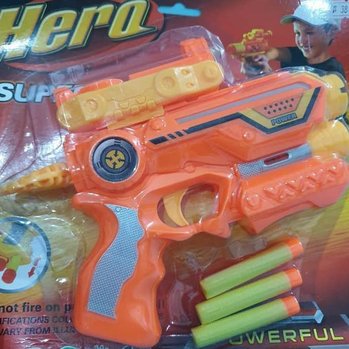 mainan tembakan nerf pistol nerf blaster gun soft bullet gun