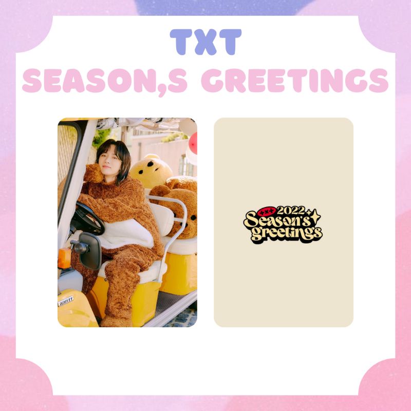 [TXT] PHOTOCARD TOMORROW X TOGETHER SEASON'S GREETINGS 2022 ‼️ BACA DESKRIPSI‼️