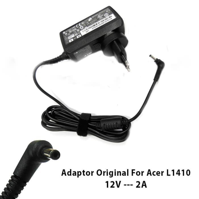 Charger /Casan Laptop 12v 2a ACER ONE 14 L1410 - Acer 12Volt 2Ampere Original