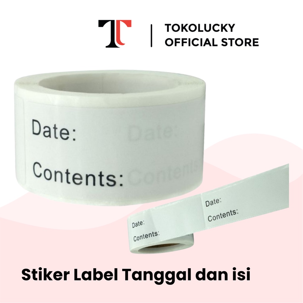 

Stiker Label Tanggal dan Isi