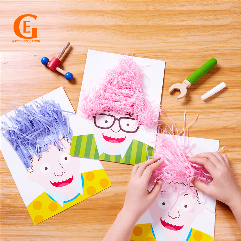 Mainan Stiker Rambut Handmade Diy Untuk Edukasi Anak