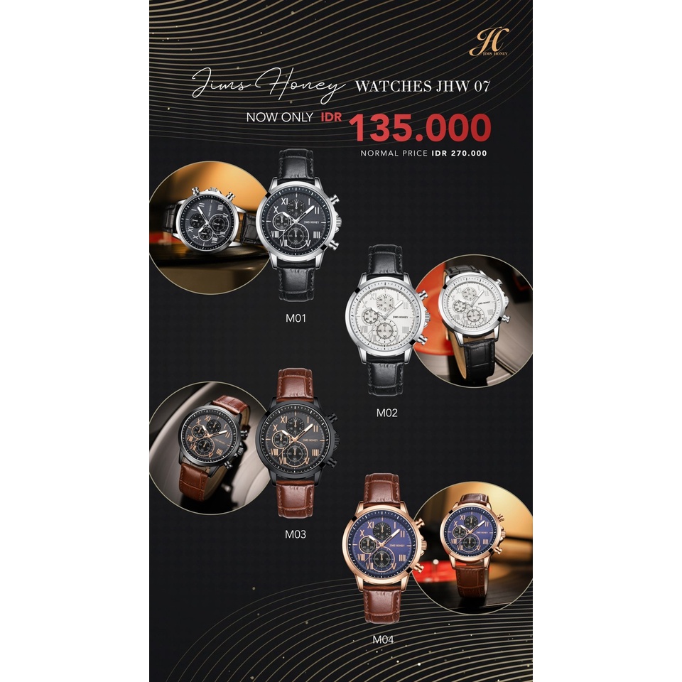 Jimshoney Watch JHW 07 Timepiece Jam Tangan Pria Original Import Original Trendy Murah