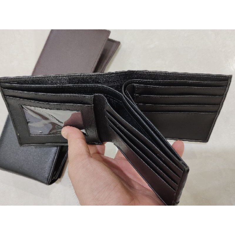 dompet cowo 3 dimensi +resleting dalam