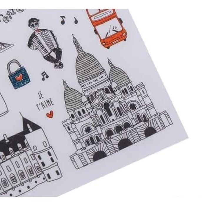 European Travel Diary Deco - Bonjour Paris (6 sheets)